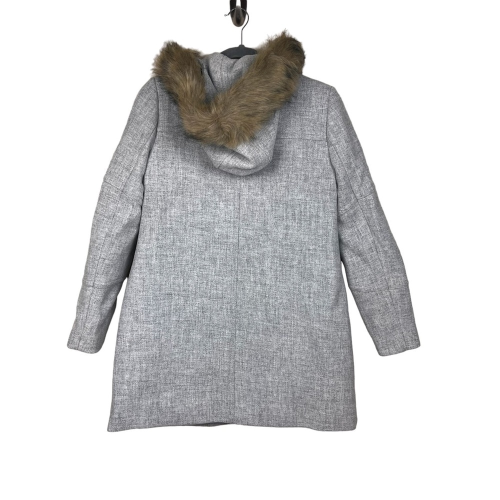 J. Crew Chateau Parka in Italian stadium-cloth wool Gray Coat Size 0 - Picture 8 of 12